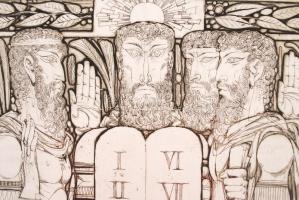 Kass János (1927-2010): Képek az Ótestamentumból, teljes mappa - 10 lap (Európa, 1985.)
10 db-os réz...