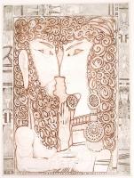 Kass János (1927-2010): Képek az Ótestamentumból, teljes mappa - 10 lap (Európa, 1985.)
10 db-os réz...