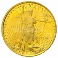 Amerikai Egyesült Államok 1999. 5$ Au "Liberty" (3.39g/0.917) T:1 USA 1999. 5 Dollars Au "Liberty" (3.39g/0.917) C:UNC Krause KM# 216