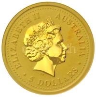 Ausztrália 2002P 5$ Au "A ló éve" (1.55g/0.999) T:BU Australia 2002P 5 Dollars Au "Year of the Horse" (1.55g/0.999) C:BU Krause KM# 582