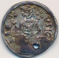 1235-1270. Denar Ag "IV. Béla" (1g) T:2- ly.
Huszár 294., Unger I.:213