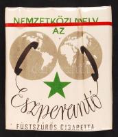 Lingvo Internacia Esperanto (Nemzetközi nyelv az Esperanto) 20 db füstszűrős cigaretta, bontatlan / cigarettes