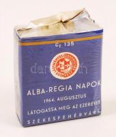 1964 Alba-Regia napok, Látogassa meg az ezeréves Székesfehérvárt cigaretta, bontott /
cigarettes