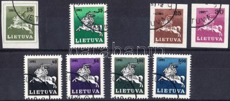 4 Definitive issues: Knight of Lithuania (8 diff. stamps) + 4 FDC, 4 Forgalmi kiadás: Litván lovag (8 klf bélyeg) + 4 FDC