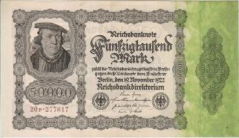 Német Birodalom 1922. 50.000M T:I