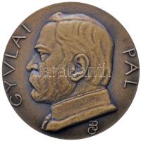 Beck Ötvös Fülöp (1873-1945) 1931. "Gyulai Pál / A Gyulai ebédek vendégei - Rust Józsefnek 1930" Br emlékérem (60mm/90.2g) T:1- Hungary 1931. "Pál Gyulai (Hungarian poet and writer)" commemorative bronze medallion. Sign: Fülöp Beck Ötvös (60mm/90.2g) C:AU HP-1006.