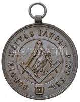 1869. "Corvin Mátyás Páholy Pest Kel. / Megnyittatott 000869-iki Nyolcadik Hó 21én" fém szabadkőműves emlékmedál. Szign.: SEIDAN (30.2g/44mm) T:2- Hungary 1869. Commemorative freemason metal medal of the fundation of the Matthias Corvinus (Corvin Mátyás) Lodge. Sign: SEIDAN (30.2g/44mm) C:VF