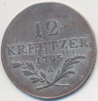 Ausztria 1795A 12Kr Ag T:2-,3
Austria 1795A 12 Kreuzer Ag C:VF,F