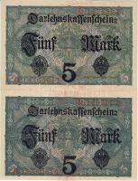 Német Birodalom 1917. 5M (2x) T:I