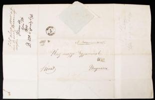 1848 06. 08. Szemere Bertalan (1812-1869) belügyminiszter aláírt levele Ung vármegyének, az új, alkotmányos alapokon kinevezett ispán eskütétele tárgyában
