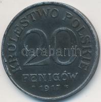 Lengyelország / német megszállás 1917FF 20F T:2
Poland / German occupation 1917FF 20 Fenigow C:XF