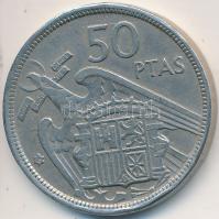 Spanyolország 1957. 50P Cu-Ni T:2
Spain 1957. 50 Pesetas Cu-Ni C:XF
Krause KM# 788