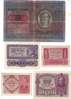Ausztria 1912-1986. 13db (12 klf) bankjegy T:I,II,III/IV