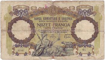 Albánia 1939. 20Fr T:IV + 1957. 10L, 50L, 100L T:I + 1976. 1L T:I