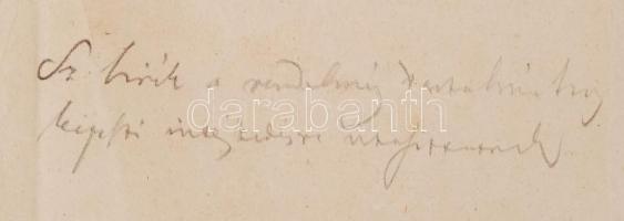 1848. 07. 20. báró Eötvös József (1813-1871) vallás és közoktatásügyi miniszter saját kézzel aláírt ...