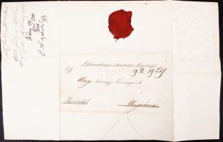 1848. 05. 26. Klauzál Gábor (1802-1864) földművelés, ipar és közlekedésügyi miniszter saját kézzel aláírt leirata Ung vármegye közönségének