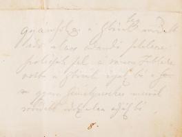 1848. 05. 26. Klauzál Gábor (1802-1864) földművelés, ipar és közlekedésügyi miniszter saját kézzel a...