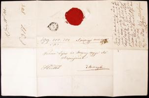 1848. 06. 18. Kossuth Lajos (1821-1894) pénzügyi miniszter saját kézzel aláírt levele Króner Lajos (1809-1890) Moson megye alispánjának, melyben a közadakozásból befolyt összegekről rendelkezik, hátoldalán Króner feljegyzésével