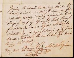 1848. 06. 18. Kossuth Lajos (1821-1894) pénzügyi miniszter saját kézzel aláírt levele Króner Lajos (...