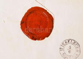 1848. 06. 03. Mészáros Lázár (1796-1958) hadügyminiszter saját kézzel aláírt Moson  megyének, melybe...