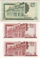 Gibraltár 1988. 1Font (2x) T:I + 5Font T:II