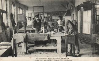 Verson, Usine, Etablissements André et Pierre Brunet, Atelier de Vernissage / factory, varnishing shop (fl)