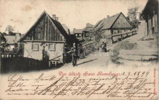 1899 Rumburk, Rumburg; Das älteste Haus / the oldest house (EK)