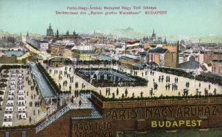 Budapest VI. Párisi Nagyáruház, téli tetősétány