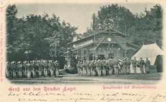 1899 Lajtabruck, Bruck and der Leitha; Brucker Lager, Hauptwache / guard station