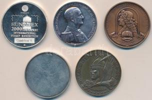 5db klf magyar történelmi alakokat ábrázoló emlékérem, közte: Bozó Gyula (1913-2004) / Szabó Géza (1...