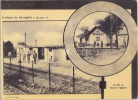 Érdliget - 9 lapból álló képeslap füzet / postcard booklet with 9 cards