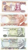 Törökország 13 klf modern bankjegy T:I
