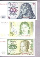 NSZK 1980. 5M, 10M + 1991. 5M T:I