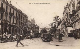 Tunis, Avenue de France, automobile (cut)