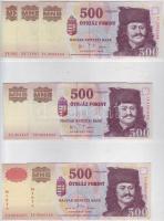 1998. 500Ft forgalmi EA,EB,EC,ED,EE + 2001. 500Ft forgalmi EA,EB,EC + 2002. 500Ft forgalmi EA,EB + 2...