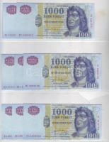 1989. 1000Ft forgalmi DA,DB,DC,DE,DF,DG,DJ + 1999. 1000Ft forgalmi DA,DB,DC,DD 2000. 1000Ft forgalmi...