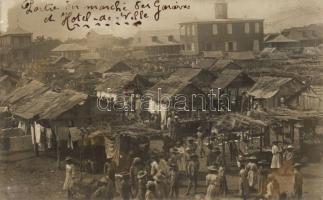 Gonaives, market place, town hall, photo