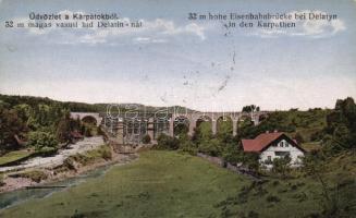 Deliatyn, Delatyn; vasúti híd / railway bridge vissza So. Stpl
