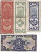 Kína 11 klf db 1930-40-es évek + Népköztársaság 1960. 2Y T:I,II,III