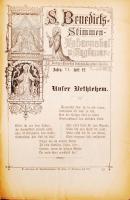 1882 Lambach, St. Benedikts-Stimmen, VI. évfolyam 1-12. szám, 6 db Universal Bibliothek kiadvány (Wi...