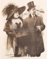 1904-1912 Supplément á L'Illustration, francia nyelvű kisregények gyűjteménye, egybe kötve, ill...