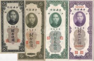 Kína/Central Bank 1930. 5,10,20,50Y T:II,II/III