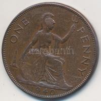 Nagy-Britannia 1940. 1p Br "VI. György" T:2-
Great Britain 1940. 1 Penny Br "George V...