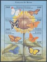 Lepkék kisív, Butterflies minisheet