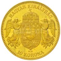 1910KB 10K Au "Ferenc József" Körmöcbánya (3.38g/0.900) T:2-
Hungary 1910KB 10 Korona Au &...