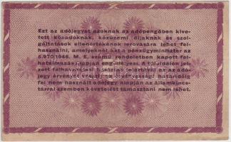1946. 100.000Adópengő hátlapon keret és szöveg erősen felfelé csúszva T:II