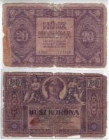 1914. 2K + 1919. II.kiadás 10K, 20K (4x) T:IV