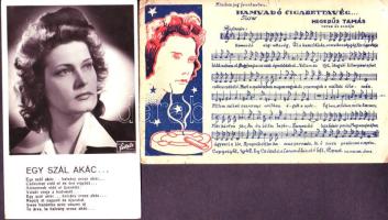 Karády Katalin 2 db lap