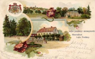 Lajtapordány, Leitha Prodersdorf; Mineralbad / ásványfürdő litho (EB)