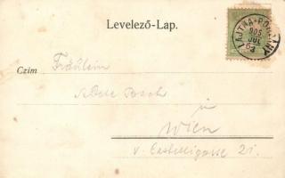 Lajtapordány, Leitha Prodersdorf; Mineralbad / ásványfürdő litho (EB)